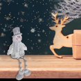 thumbnail image 3 of Christmas Icy Glam Snowman Shelf Dangler 17", 3 of 3