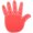 Red, variant on SHISUYAN Giant Foam Finger Five Fingers Foam Hands Cheerleading Finger Hand Celebration Pompom For Sports Events Games School Business Blue