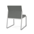 thumbnail image 5 of Gansett Reception Waiting Armless Guest Chair / Silver Steel / Light Gray, 5 of 5