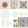 thumbnail image 3 of Kit de Gabarit Règle en Acrylique pour Courtepointe Broderie Durable Pratique Portable Réutilisable Bricolage Fabrication Couture Artisanat Artisanat pour Professionnels 7 Pcs/ensemble, 3 of 9