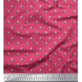 thumbnail image 1 of Soimoi Poly Georgette Tissu Point, Feuilles & Rose Floral Décor Tissu Imprimé Yard 42 Pouces de Large, 1 of 3
