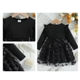 thumbnail image 3 of Landzoo One Robe à Manches Longues avec Nœud Imprimé pour Enfants Filles Vêtements Mignons et à la Mode, 3 of 3