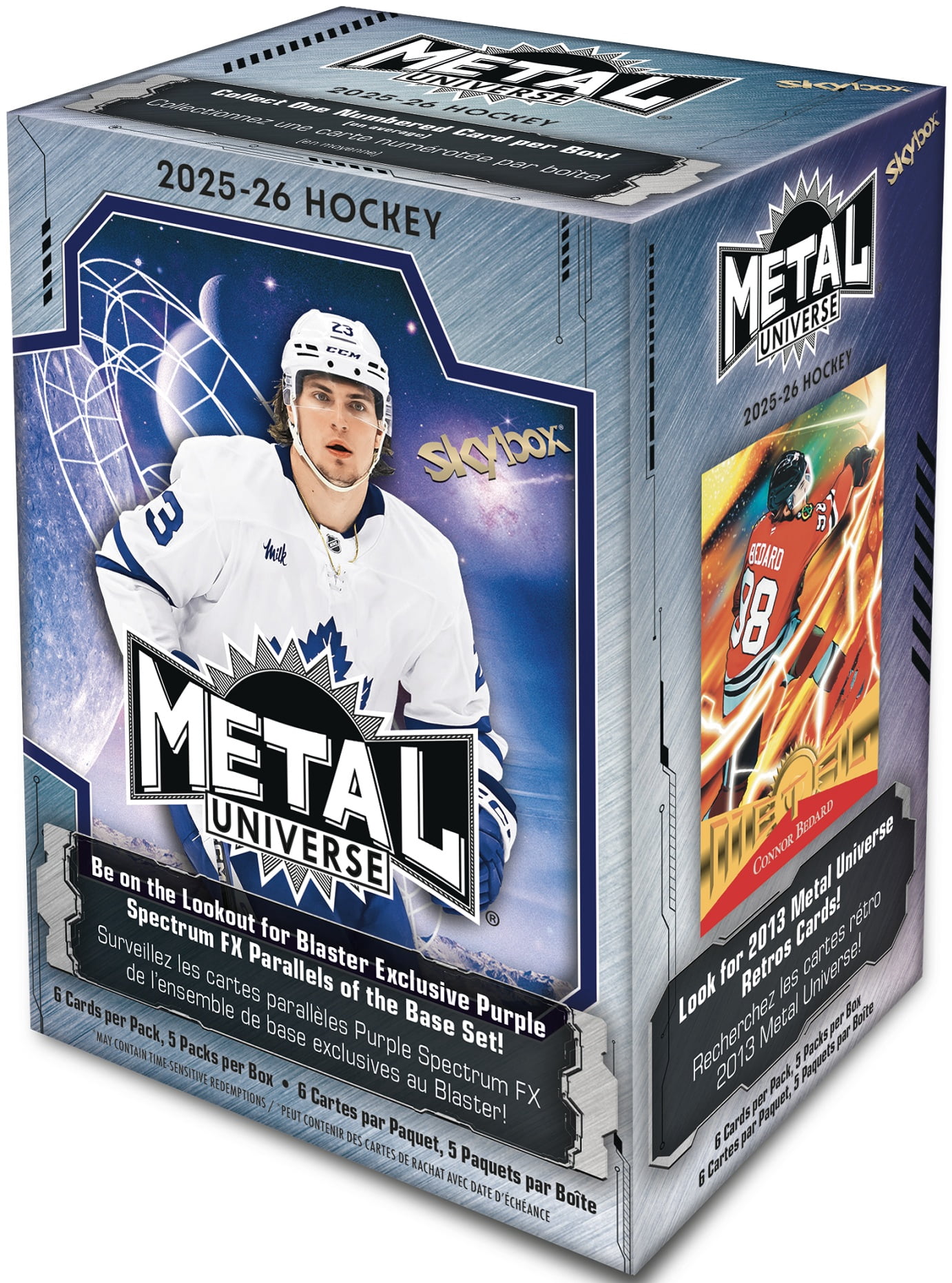 Upper Deck 2025-26 NHL Skybox Metal Universe Hockey Trading Card