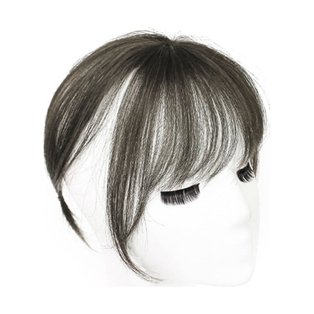 Deals Naittoop High Temperature Wire Extension Natural Black Wig Female Bangs Hair Piece