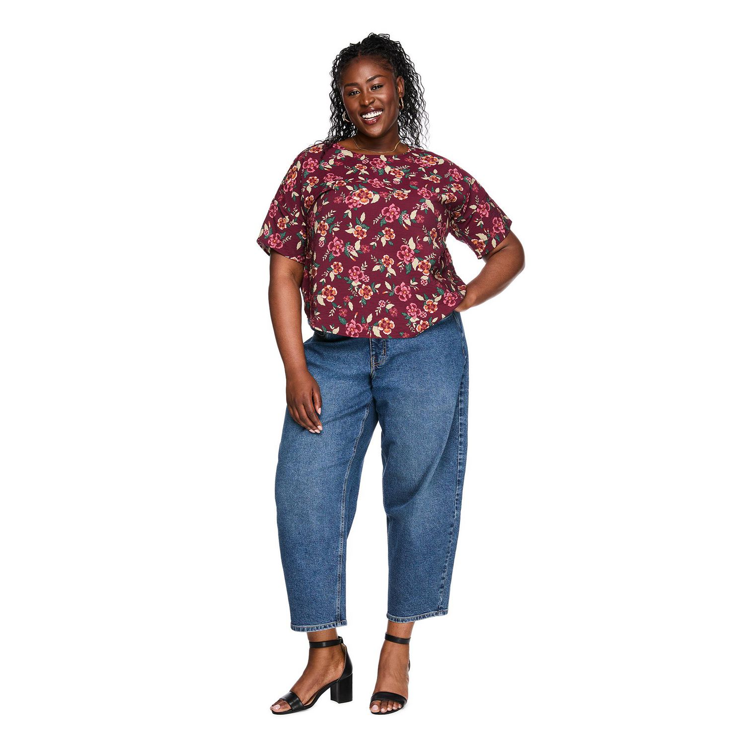 Haut imprimé à manches courtes Lane Bryant Plus pour femmes