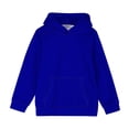 thumbnail image 3 of Hauts pour Bébés Filles Rabais Chandail à Capuchon à Col Rond Surdimensionné Mode pour Enfants Chandail à Manches Longues Hauts 4-14 Ans pour Filles et Garçons T-Shirts à Manches Longues pour Filles Bleu 11T, 3 of 6