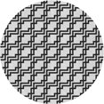 thumbnail image 1 of Ahgly Company Tapis d'Intérieur Ronds Transitionnels Noirs Lavables à la Machine, 3 Pieds Rond, 1 of 7