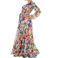 thumbnail image 4 of KEINXS Robe Maxi Bohème pour Femmes, Robe d'Été Tropicale à Fleurs, Manches Longues, Coupe Ample, Robe de Plage, 4 of 5