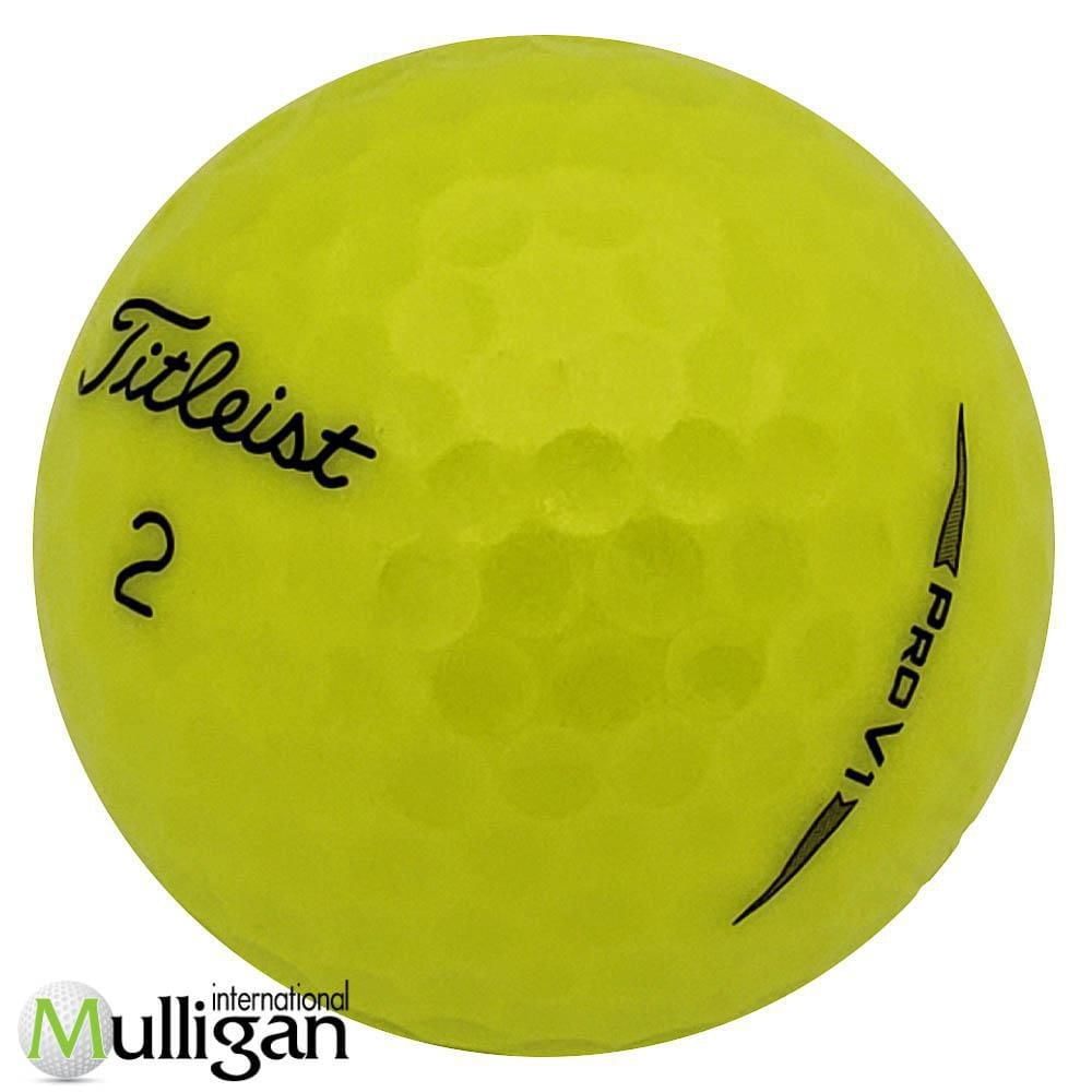Mulligan - 36 Titleist ProV1 2021 4A Recycled Used Golf Balls, Yellow