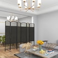 thumbnail image 2 of HOMCOM 5.6ft Folding Room Divider, Freestanding Privacy Screen, Black, 2 of 10