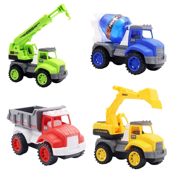 4 Year Old Girl Toys Best Sellers 4 Friction Powered Construction Vehicle Toys, Toy Trucks, Toy Car, Toys for 3+ Year Old Boys Girls Stem Gift, Birthday Party