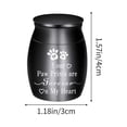 thumbnail image 3 of Urne pour Animaux Pot Commémoratif Chats Chien Produits Funéraires Urne en Alliage Scellée, 3 of 6
