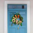 thumbnail image 4 of 18inch Easter Rabbit Wreath with Eggs Carrot flower wreath front door Window for Front Door Ornament, 4 of 9