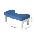 thumbnail image 3 of EGNMCR Bathroom Accessories,Bathroom Decor Toilet Stool Squatting Poop Stool Bathroom Potty Step Stool Toilet Assistance Steps Step Stool Fits All Toilets Detachable Stackable Chamber Pot Bench, 3 of 7