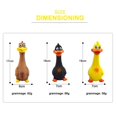 thumbnail image 4 of TISHITA Rubber Chicken Screaming Shrilling Puppy Chewing Yellow 19x7cm, 4 of 6