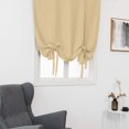 thumbnail image 1 of Innerwin Half Window Curtains Solid Color Kitchen Valance Rod Pocket Soft Short Blackout Curtain Ruched Waterproof Panels Darkening Thermal Insulated Natural color 55.12 x 55.12", 1 of 5