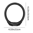 thumbnail image 3 of Dvkptbk Bicycle Combination Lock Mountain Bike Lock Antitheft Portable Electric Vehicle Battery Motorcycle Password Lock Combination Ring Lock Black Bicycle Accessories, 3 of 8