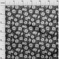 thumbnail image 3 of oneOone Rayon Dark Gray Fabric Floral Retro Sewing Craft Projects Fabric Prints By Yard 56 Inch Wide, 3 of 5