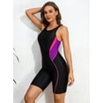 thumbnail image 3 of Charmo Womens Boyleg Unitard Swimsuits Racerback Athletic One Piece Bathing Suits, 3 of 6