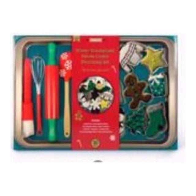 Handstand Kitchen 9080552 Winter Wonderland Snowflake Deluxe Ensemble de Décoration de Biscuits, 30 Pcs