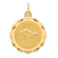 thumbnail image 1 of Charme de Disque de Natation en Or Jaune 14 Carats, 1 of 2
