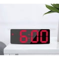 thumbnail image 2 of Digital Clock Battery Operated, LED Clock for Bedroom, Electronic Desktop Clock with Temperature Display, Adjustable Brightness, Voice Control (No Battery＆Adapter), 2 of 5