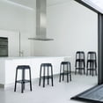 thumbnail image 3 of Compamia Fox Tabouret de Bar de Patio en Polycarbonate de 30 Pouces en Gris Transparent, 3 of 4