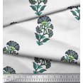 thumbnail image 3 of Soimoi Crepe Silk Fabric Leaves & Floral Block Print Fabric by Yard 42 Inch Wide, 3 of 3