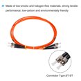 thumbnail image 4 of Unique Bargains Câble de Patch de Fibre 3 Mètres 9,8 Pi Multimode ST-ST OM1 LSZH à Fibre Optique Orange pour Émetteur-Récepteur Réseau, 1 Pcs, 4 of 6