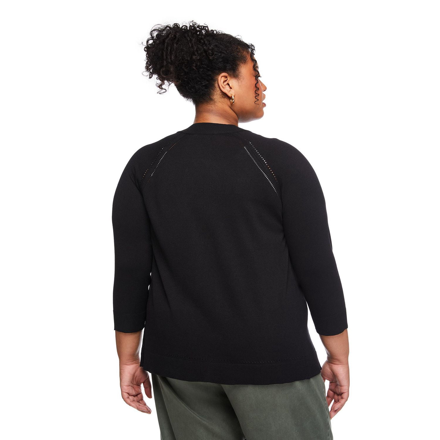 Lane Bryant Women's Plus 3/4 Sleeve Shrug