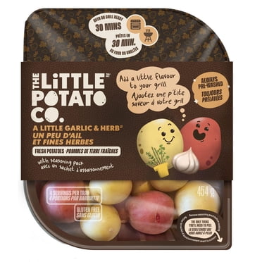 The Little Potato Company Fresh Little Potatoes - A Little Garlic & Herb Oven/Grill-Ready Kits, Yellow and red potatoes
