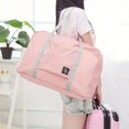 thumbnail image 2 of Sac de Rangement pour Vêtements Portable à Grande Capacité, Sac de Voyage Multifonction, Sac Pliable pour Embarquement, Peut s'Installer sur une Valise à Roulettes, Noir, 2 of 6