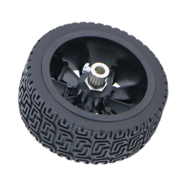 lionlar Jouet Accessoires de Pneu de Voiture Facile à Installer Pièce de Rechange Robuste Roue en Caoutchouc Raccord 6mm