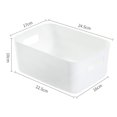 thumbnail image 1 of Desktop Baskets Organizer Bin Desktop Sundries Organizer Desktop Storage Basket PP Cosmetic Storages Box Desktops Sundries Organizer With Handle For Household, 1 of 2