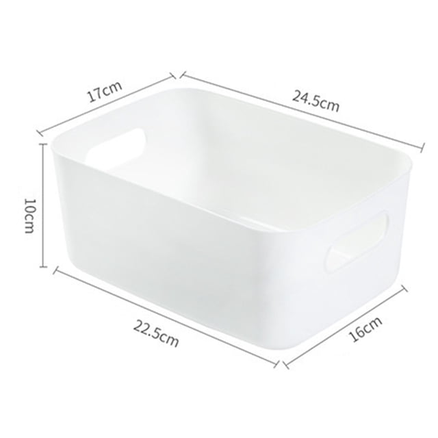 Desktop Baskets Organizer Bin Desktop Sundries Organizer Desktop Storage Basket PP Cosmetic Storages Box Desktops Sundries Organizer With Handle For Household