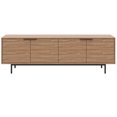 thumbnail image 3 of Nexera Hamilton 70 inch TV Stand with 4 Storage Cabinets, Light Walnut, 3 of 6