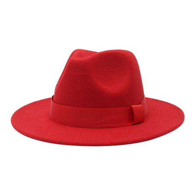 Men's and Women's Solid Ribbon Bucket Hat Jazz British Hat