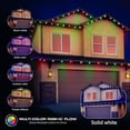 thumbnail image 3 of Monster Smart Permanent Outdoor Lights, 50ft, 36 LED RGBIC+ Multiwhite, All-Weather, App & Voice Control, Sound-Reactive, Customizable Lighting with Scheduling & Timer, 3 of 11