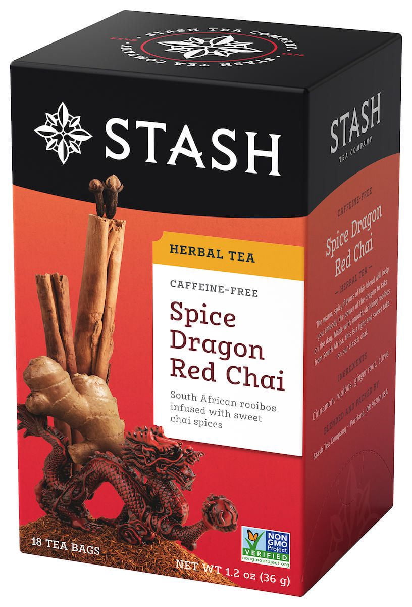Stash Spice Dragon Red Chai Herbal Tea 18 bags