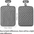 thumbnail image 2 of HAOAN 5Pcs Pot Holders for Kitchen Heat Resistant Pink Cotton Potholder Multipurpose Hot Pads Machine Washable Oven Mitt with Hanging Loop Pocket Potholder for Daily Baking Cooking Grilli, 2 of 6