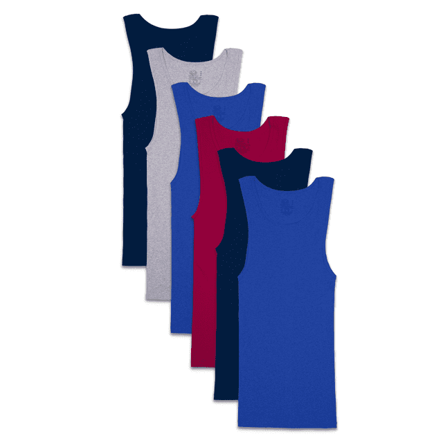 Fruit Of The Loom T-Shirt Assorti pour Hommes - Lot de 6, L, Assorti
