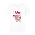 thumbnail image 5 of Pisexur T-shirt de la Saint-Valentin Haut T-shirt de la Saint-Valentin pour Femme Amour Imprimé T-shirt à Manches Courtes Haut à Manches Courtes Col Rond Haut/chemise, 5 of 5