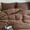 Brown, variant on JOLUSERE Black Gray White Striped Duvet Cover King Set, 3-Piece Stripes Pattern Breathable Comforter Cover