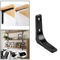 thumbnail image 3 of GUOOL Sturdy Floating Shelf Bracket, Space Saving DIY Bracket for Cafe Hotel Bar Decor Black 3Inch, 3 of 9