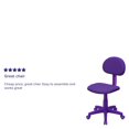 thumbnail image 3 of Purple Fabric Swivel Task Chair, 3 of 6