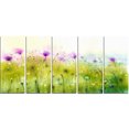 thumbnail image 2 of Design Art - Cosmos Abstrait Vert Violet de Fleurs, 2 of 3