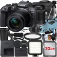 thumbnail image 1 of Canon EOS R10 Mirrorless Camera with RF-S 18-150mm Lens + 32GB Memory Card + Case + LED Flash + ZeeTech Accessory Bundle, 1 of 9