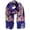 Blue, variant on Russian Babushka Womens Scarf Shawl Wrap Traditional Retro Ukraine Style Printed Tassels Long Scarfs