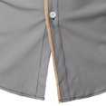 thumbnail image 4 of Penkiiy Chemise Habillée Décontractée pour Homme à Manches Longues Extensible Sans Plis Coupe Régulière à Boutons S Gris, 4 of 4
