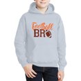 thumbnail image 3 of MIASHUI Sweat à Capuche Garçons Filles Enfants Rugby Imprimés Lettres Manches Longues Hauts Chauds, Gris, 13-14 Ans, 3 of 4
